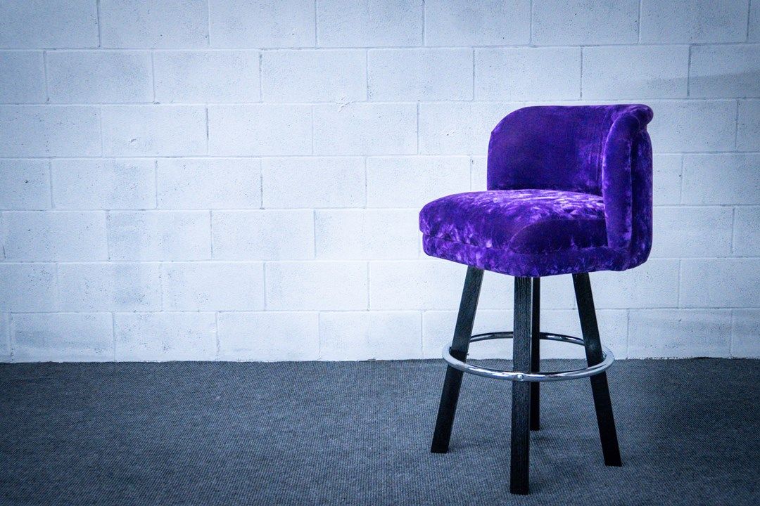 purple bar stool
