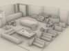custom design nightclub furniture rendering service