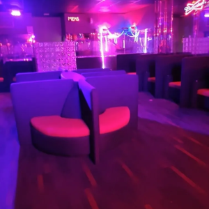 nightclub booth for private dance custom made in Houston Texas