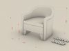 custom design furniture barrel chair blueprint